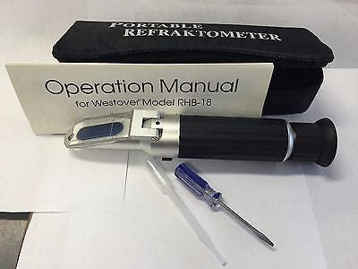 vintage westover hand held brix refractometer|WESTOVER Hand Held Brix Refractometer Model .